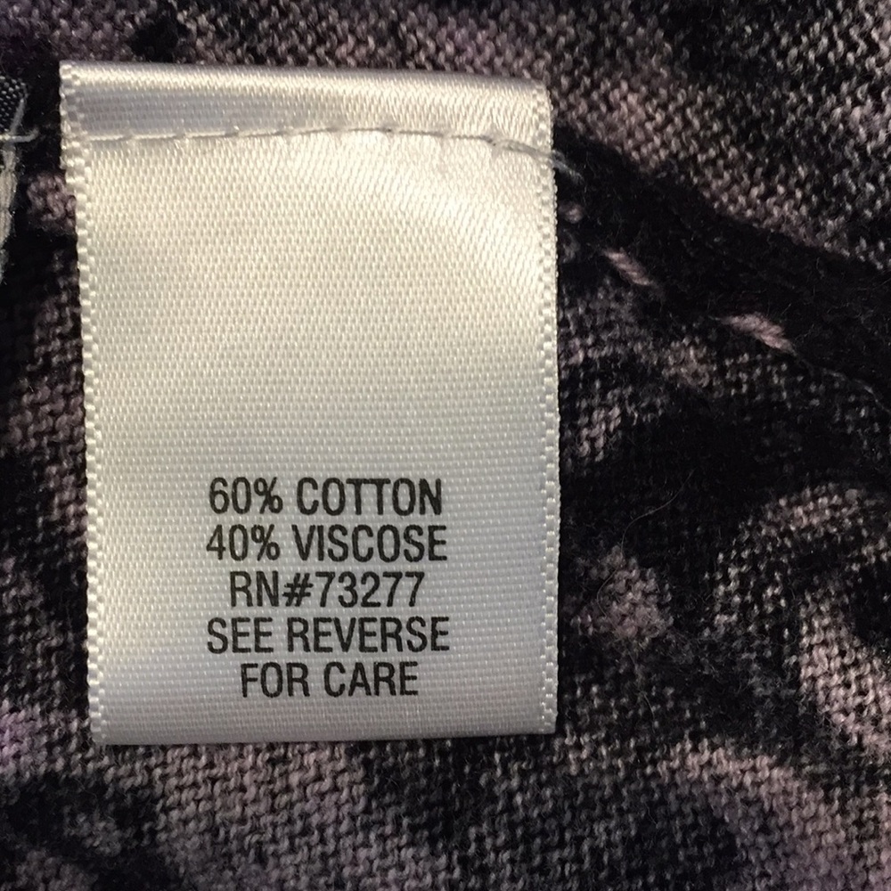 Dana Buchman black/purple sweater w keyhole neck - Picture 5 of 6